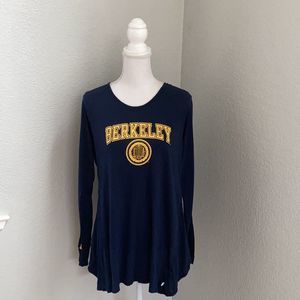 University Of California Berkeley Long Sleeve Top Size Medium